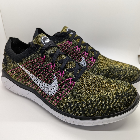 Nike Free RN Flyknit 2018 Laser Orange 942838-004 Men Size 10.5 New With Box - Picture 1 of 7